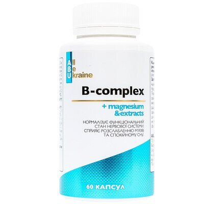 В-комплекс + Магній ABU B-complex + Magnesium капсули №60