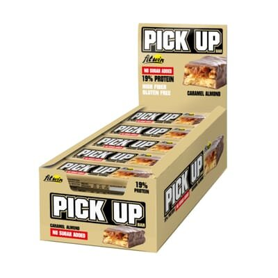Батончик FitWin Pick Up Bar карамель-мигдаль, 24 шт. по 45 г