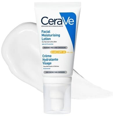 Крем для обличчя CeraVe SPF30 денний для нормальної та сухої шкіри, 52 мл
