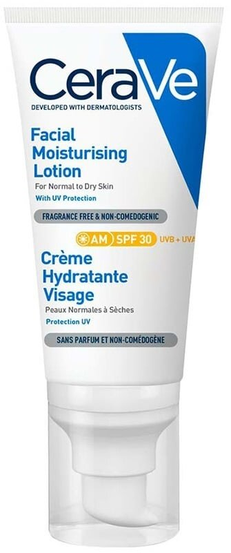 Крем для обличчя CeraVe SPF30 денний для нормальної та сухої шкіри, 52 мл