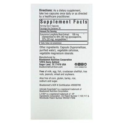 Комплекс Сексуальна та репродуктивна підтримка Bluebonnet Nutrition Intimate Essentials Lj100, 60 рослинних капсул