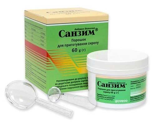 Санзим порошок д/пригот. сиропу по 60 г у флак.