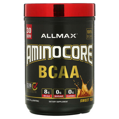 Амінокислоти AllMax Nutrition Aminocore BCAA солодкий чай, 315 г