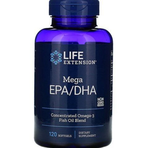 Риб'ячий жир Life Extension Mega EPA/DHA, 120 гелевих капсул