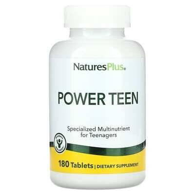 Мультивітаміни для підлітків Nature's Plus Source of Life Power Teen, 180 таблеток