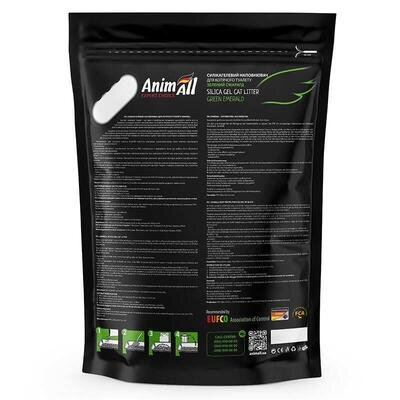 Наповнювач для туалету AnimAll силікагелевий Зелений смарагд, 3,8 л