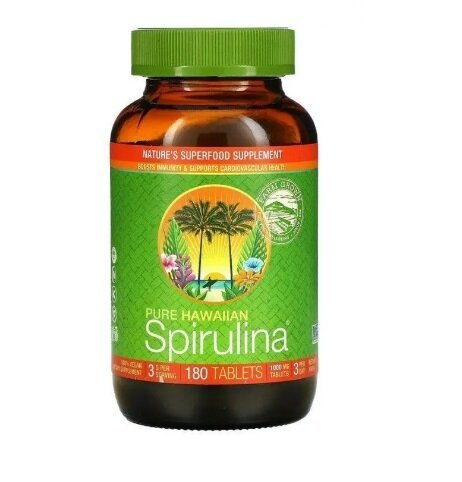 Спіруліна Nutrex Hawaii Spirulina, гавайська, 3 г, 180 таблеток