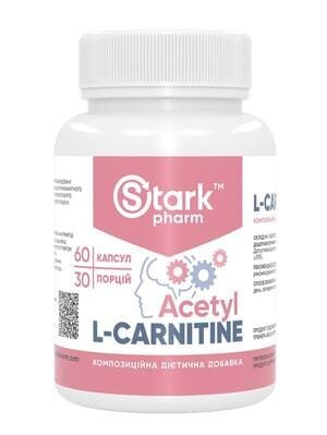 Ацетил-L-карнітин Stark Pharm Stark Acetyl L-Carnitine 500 мг, 60 капсул
