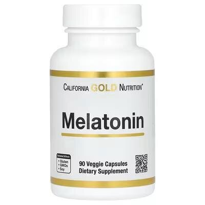 Мелатонін California Gold Nutrition Melatonin 3 мг, 90 капсул