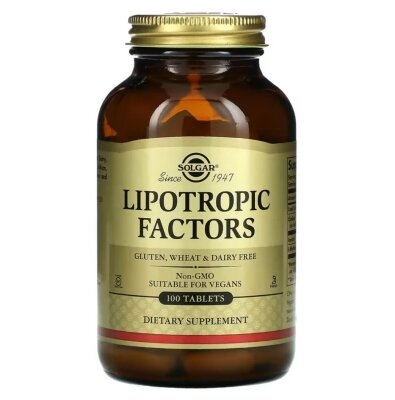 Ліпотропний фактор Solgar Lipotropic Factors таблетки №100