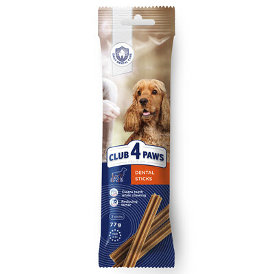 Ласощі для собак Club 4 Paws Premium Dental Sticks Жувальні палички для середніх порід, 77 г