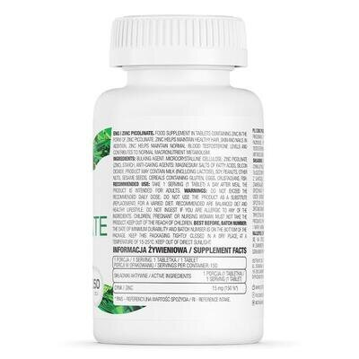Цинк піколінат OstroVit Zinc Picolinate, 150 таблеток