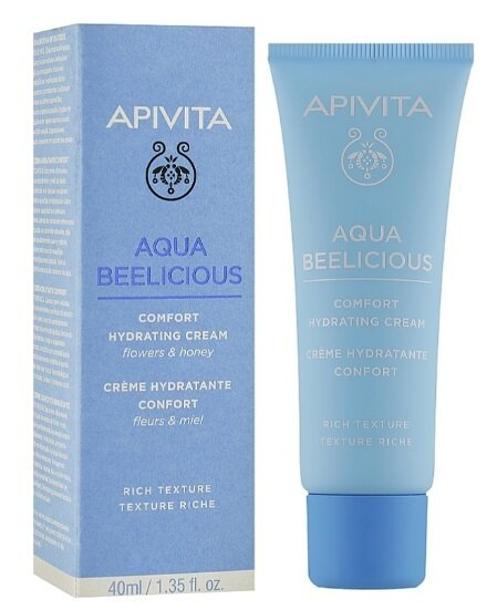 Крем для обличчя Apivita Aqua Beelicious насичений зволожуючий крем, 40 мл