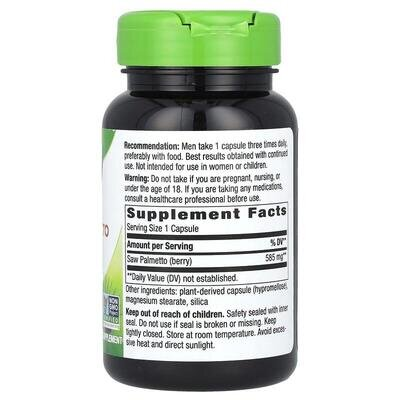 Ягоди Со Пальметто Nature's Way Saw Palmetto Berries, 100 капсул