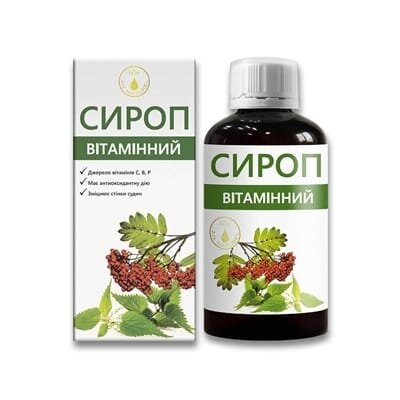 Вітамінний сироп по 200 мл у флак.