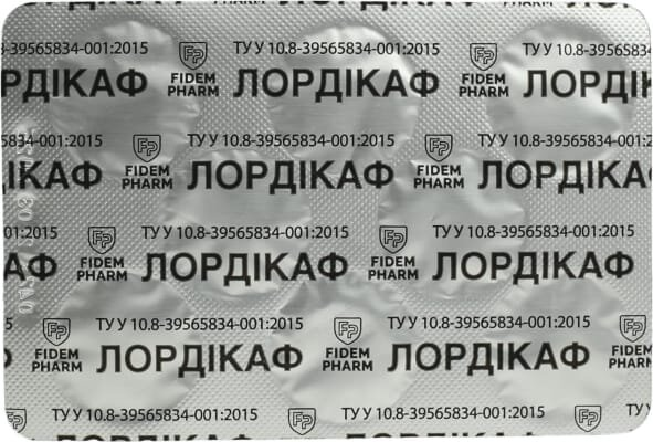 Лордікаф Fidem Pharm льодяники зі смаком мед-лимон №16