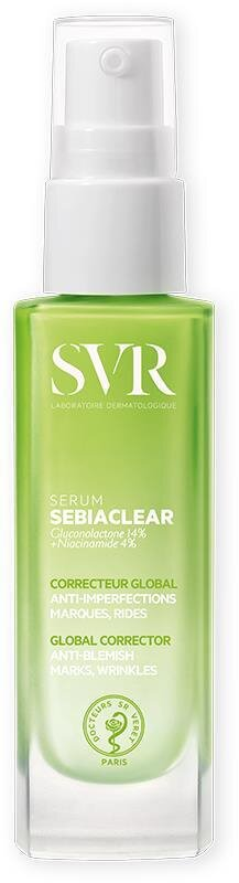 Сироватка для обличчя SVR Sebiaclear з ніацинамідом та глюконолактоном для проблемної шкіри, 30 мл