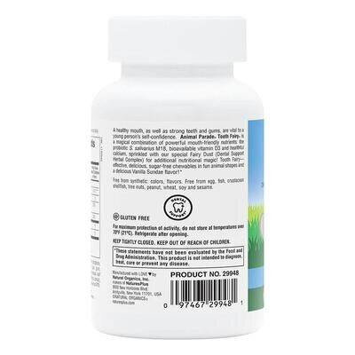 Пробіотик для дітей Nature's Plus Tooth Fairy Chewable ваніль, 90 таблеток
