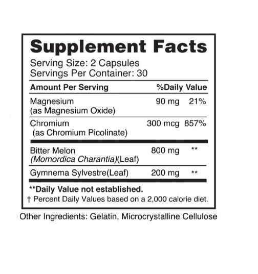 Комплекс для підтримки рівня глюкози Earth's Creation Glucose Support капсули №60