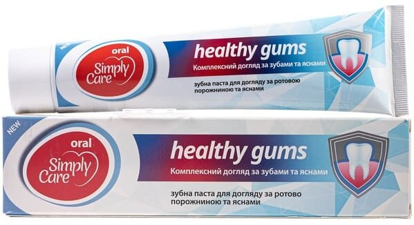 Зубна паста Simply Care Комплексний догляд за зубами та яснами, 170 г