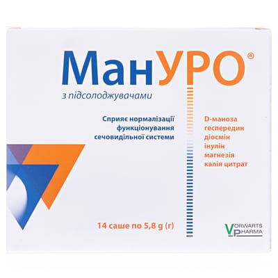 Мануро порошок д/приг. р-ну по 5.8 г №14 у саше