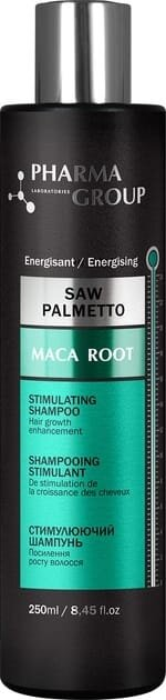 Шампунь Pharma Group Laboratories Saw Palmetto+Maca Root стимулюючий, 250 мл