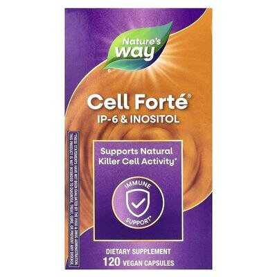 Фітинова кислота (ІР-6 інозитол) Nature's Way Cell Forte IP-6 & Inositol, 120 веганських капсул