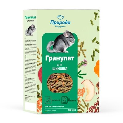 Корм для шиншил Природа PR241564 Гранулят, 500 г