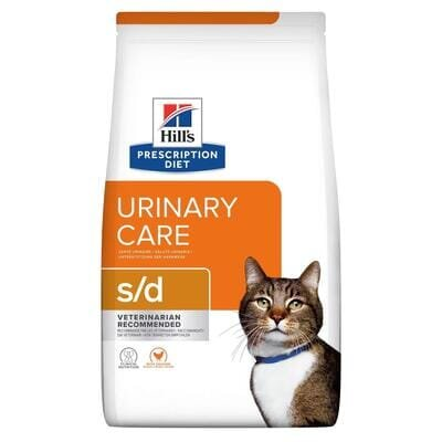 Корм сухий для кішок Hill's Prescription Diet Feline S/D для розчинення струвітних уролітів, 1,5 кг