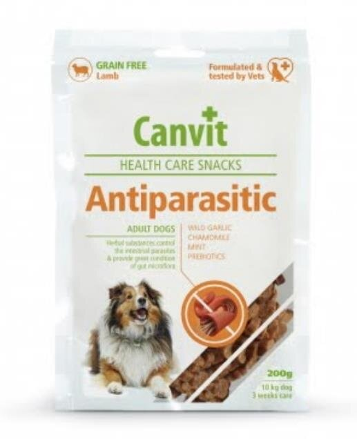 Ласощі для собак Canvit Antiparasitic, 200 г
