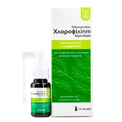 Хлорофіліпт Baum Pharm спрей по 15 мл у флак.