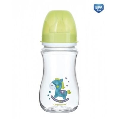 Пляшечка антиколікова Canpol Babies EasyStart Toys 35/221_gre з широким отвором , 240 мл