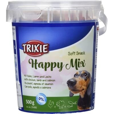 Ласощі-вітаміни для собак Trixie 31495 HappyMix ягня лосось/курка, 500 г