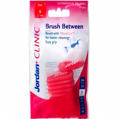 Зубна щітка Jordan Brush Between S для міжзубних проміжків, 10 штук