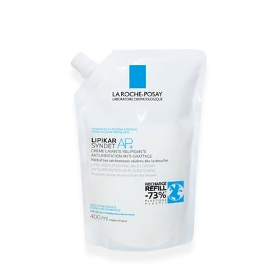 Крем-гель для обличчя і тіла La Roche-Posay Lipikar Syndet AP+ очищующий, для дуже сухої шкіри, змінний блок, 400 мл