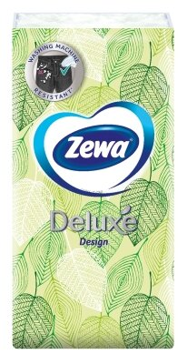 Хусточки паперові Zewa Deluxe Design 3 шари, 10 шт х 1 уп