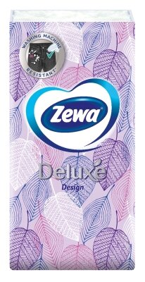 Хусточки паперові Zewa Deluxe Design 3 шари, 10 шт х 1 уп