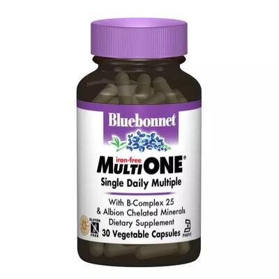 Мультивітаміни без заліза Bluebonnet Nutrition MultiONE капсули №30