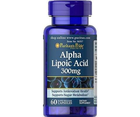 Альфа-ліпоєва кислота Puritan's Pride Alpha Lipoic Acid 300 мг, 60 капсул