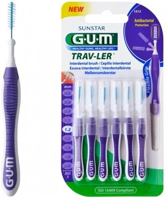 Інтердентальні щітки GUM TravLer, 1,2 мм, 6 шт