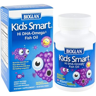 Омега-3 для дітей Bioglan SmartKids Hi DHA-Omega 3 Fish Oil желейні цукерки №30