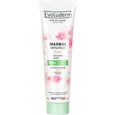 Маска Evoluderm для обличчя вирівнююча з розовою водою, 150 г