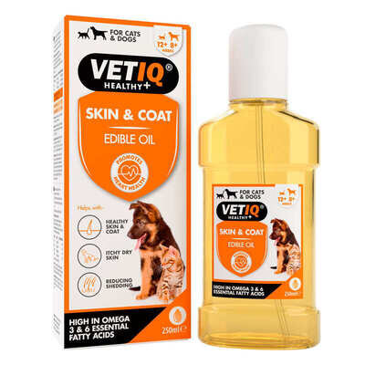 Олія VetIQ Skin and Coat для шкіри та шерсті котів та собак, 250 мл