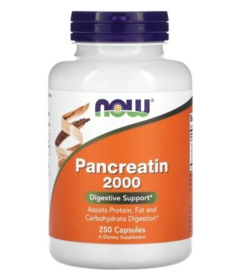 Панкреатин NOW Pancreatin 2000 капсули №250