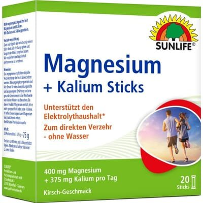 Вітаміни Sunlife Magnesium + Kalium Sticks порошок по 3,75 г №20 у стіках