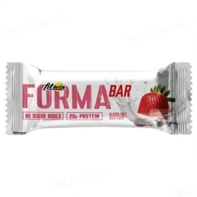 Батончик FitWin Forma Bar полуничний йогурт, 60 г