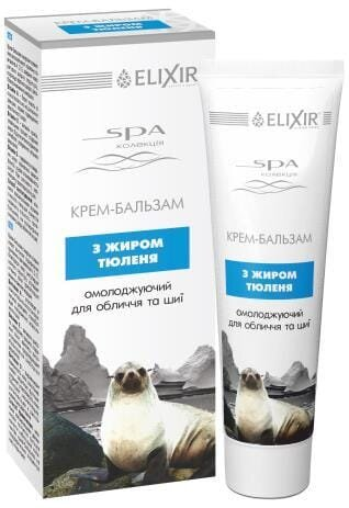 Крем-бальзам для обличчя Elixir Spa з жиром тюленя, 75 мл