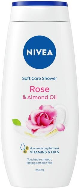 Гель для душу Nivea Троянда та мигдалева олія, 250 мл