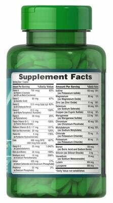Вітамінно-мінеральний комплекс 50+ Puritan's Pride ABC Senior Multivitamin MultiMineral Formula, 120 каплет
