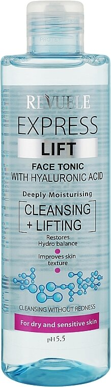 Ліфтинг-тонік для обличчя Revuele Express Lift Hyaluronic Face, 250 мл